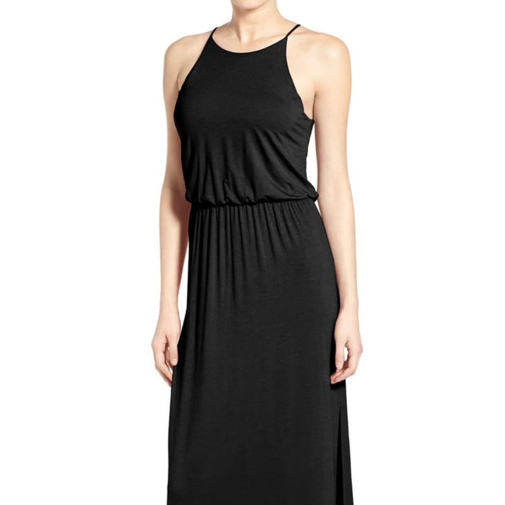 High Neck Maxi Dress